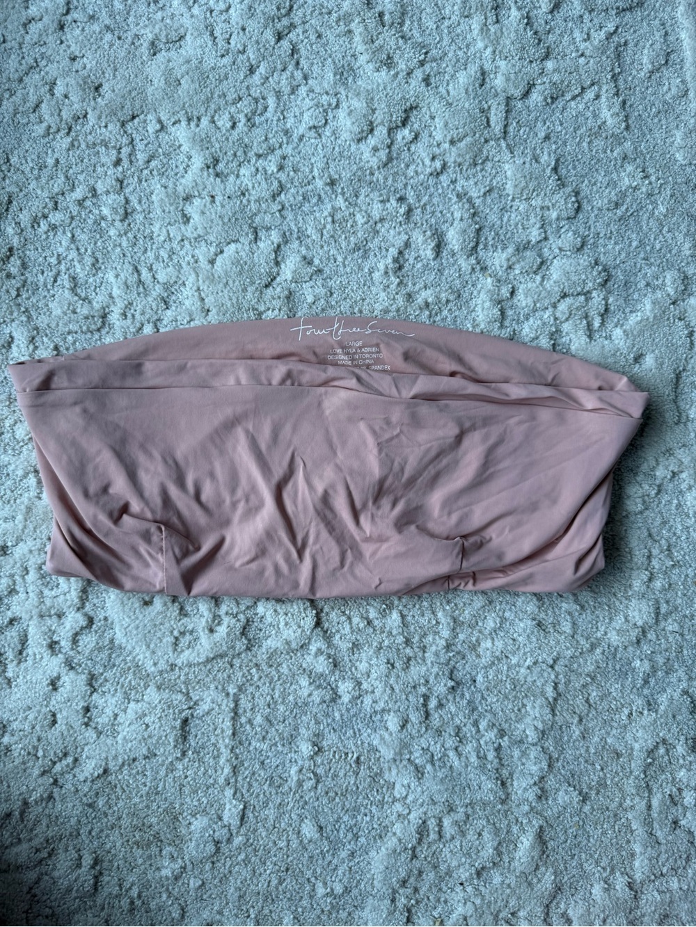 Tavik Sun Strapless Bikini Top in Dusty Rose